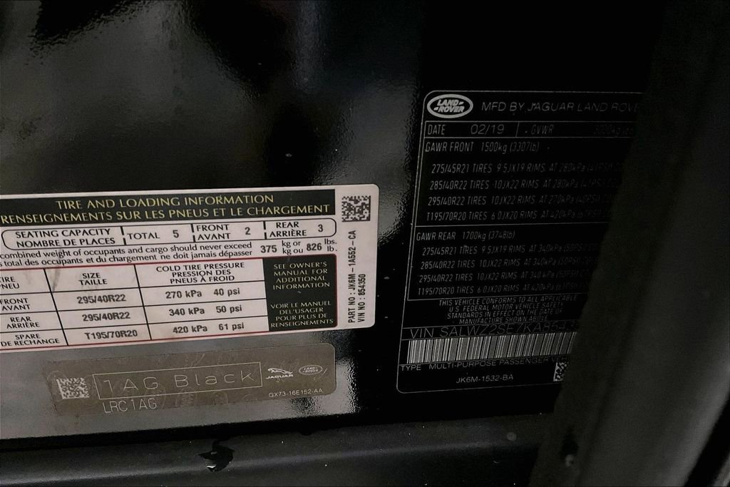 Used 2019 Land Rover Range Rover Sport SVR image 18