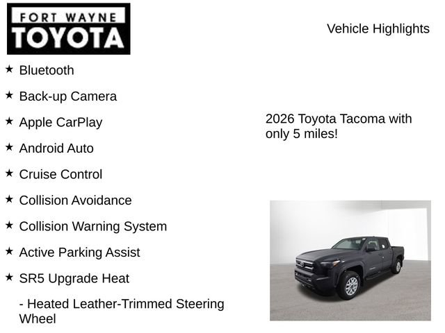 New 2026 Toyota Tacoma SR5 image 7