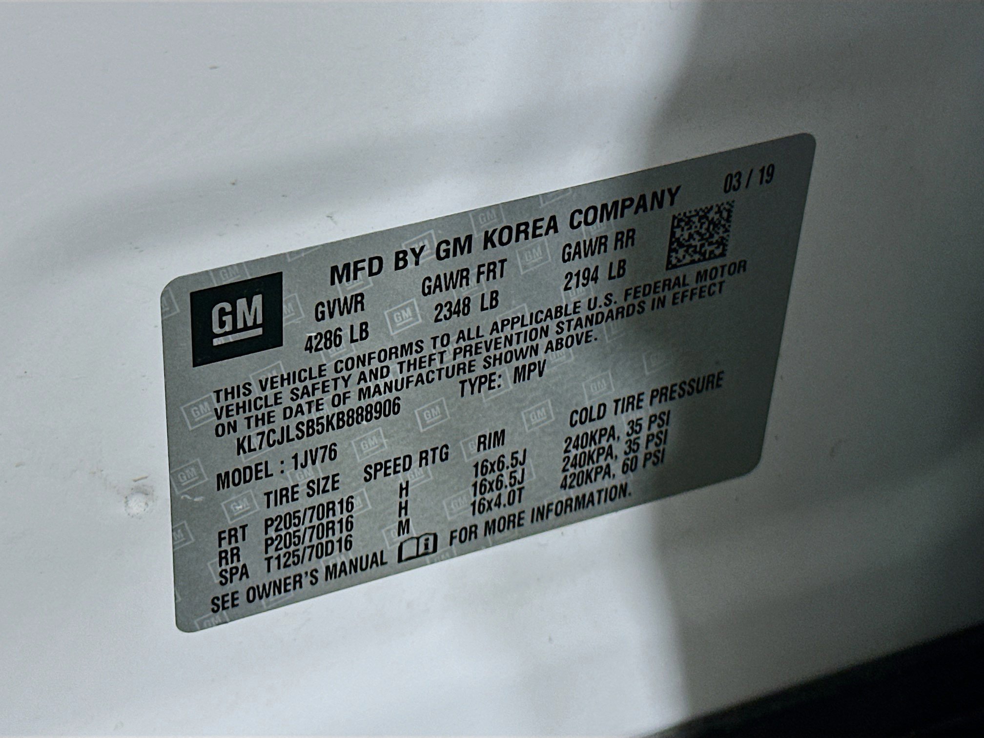 Used 2019 Chevrolet Trax LT w/ LT Convenience Package image 12