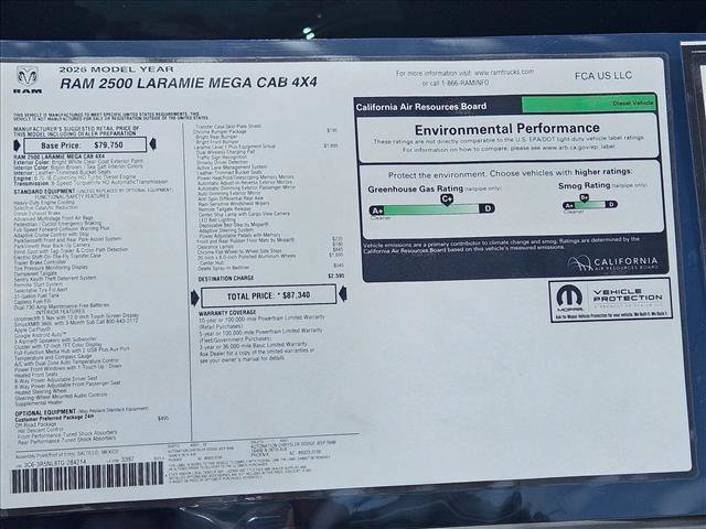 New 2026 RAM 2500 Laramie AWD/4WD image 16