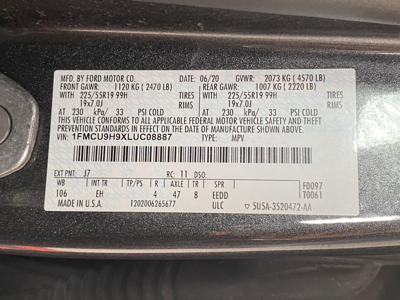 Used 2020 Ford Escape SEL image 28