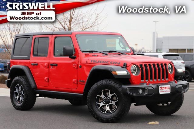 Used 2021 Jeep Wrangler Unlimited Rubicon w/ LED Lighting Group image 1