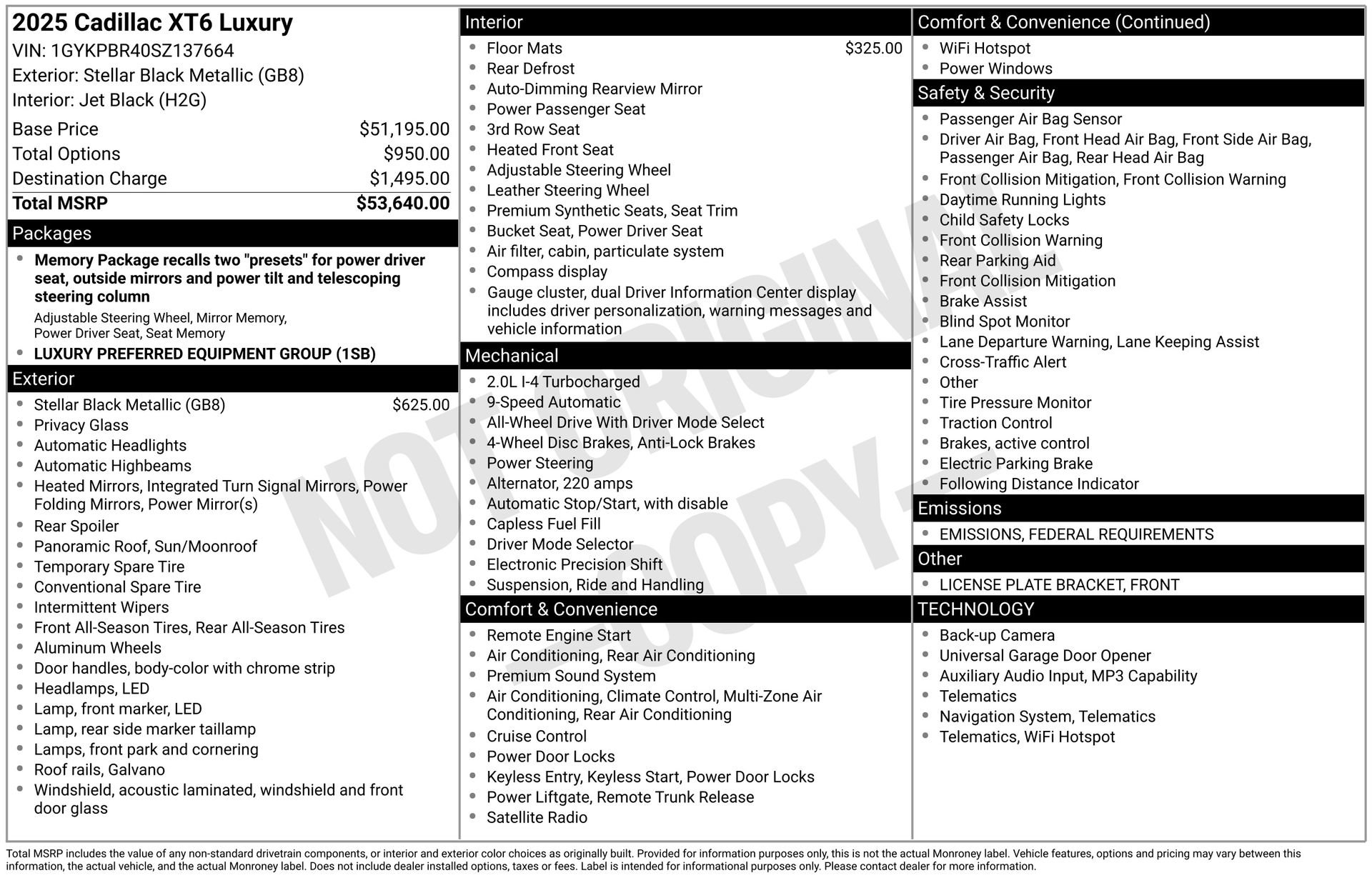 New 2025 Cadillac XT6 Luxury image 31
