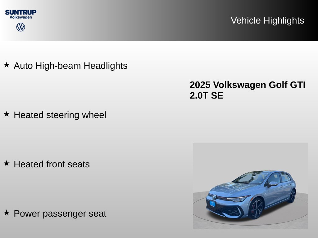 Used 2025 Volkswagen GTI SE FWD image 16