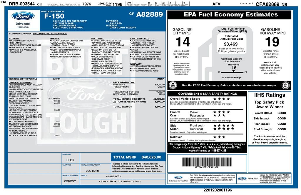 Used 2012 Ford F150 XLT w/ XLT Chrome Pkg AWD/4WD image 11