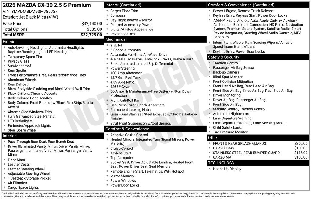New 2025 MAZDA CX-30 AWD 2.5 S w/ Premium Package image 7