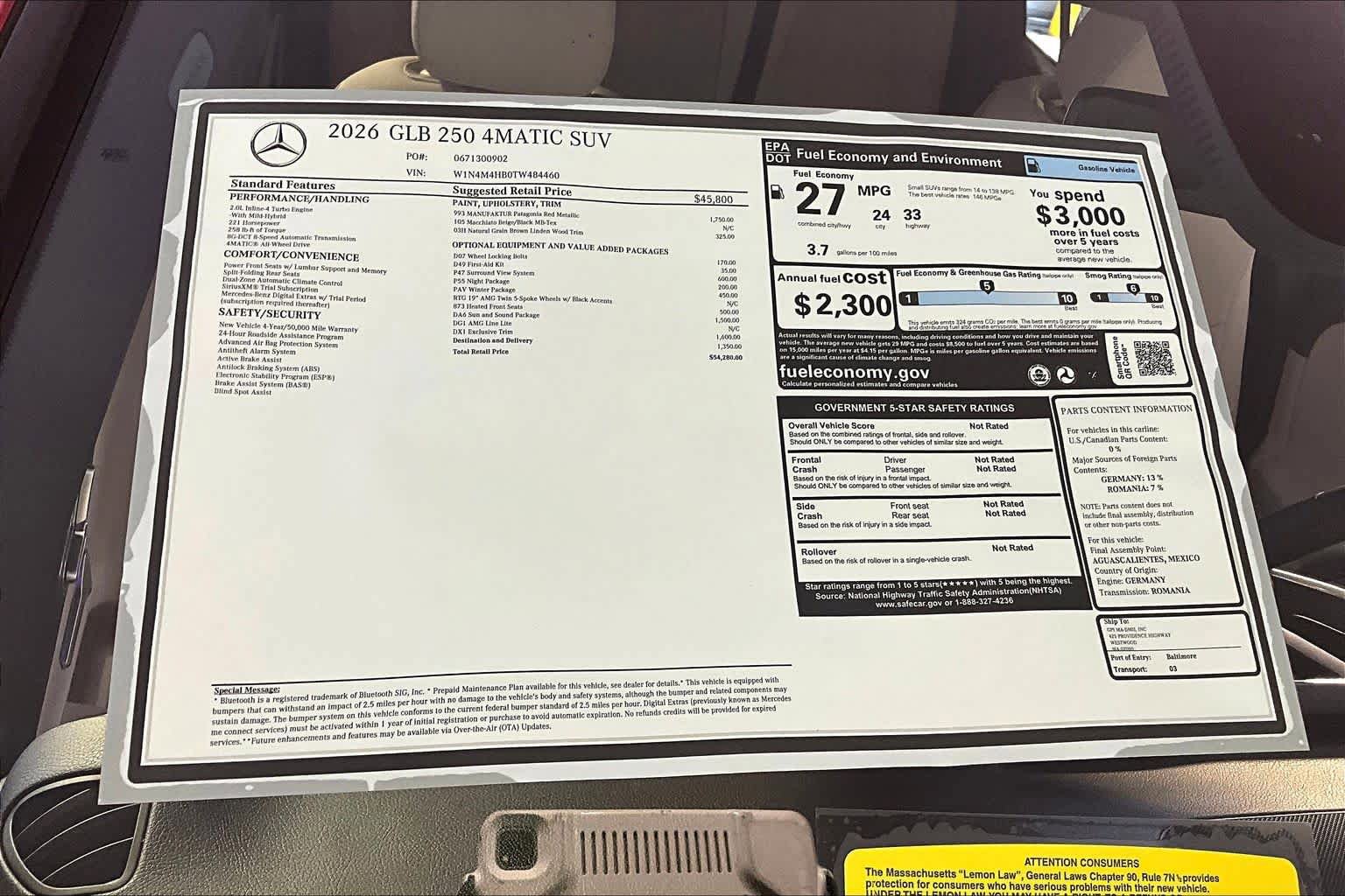 New 2026 Mercedes-Benz GLB 250 4MATIC image 18
