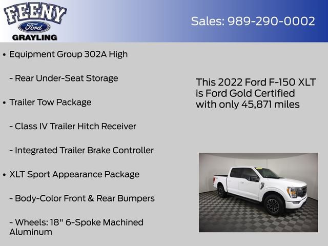 Used 2022 Ford F150 XLT w/ Equipment Group 302A High image 18