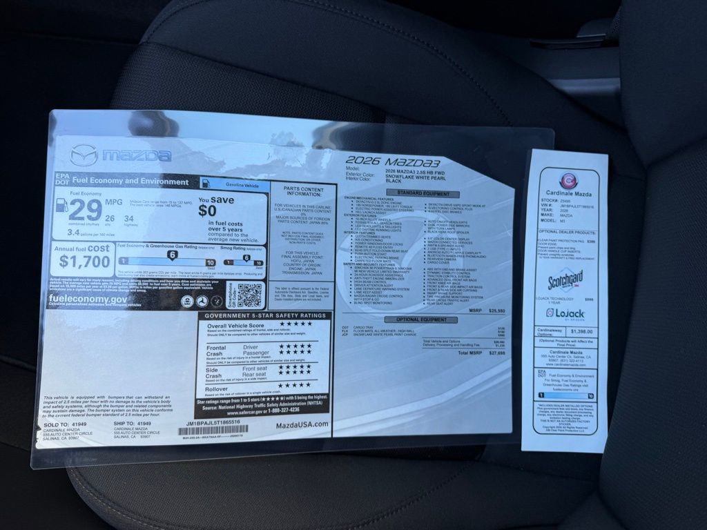 New 2026 MAZDA MAZDA3 s image 30
