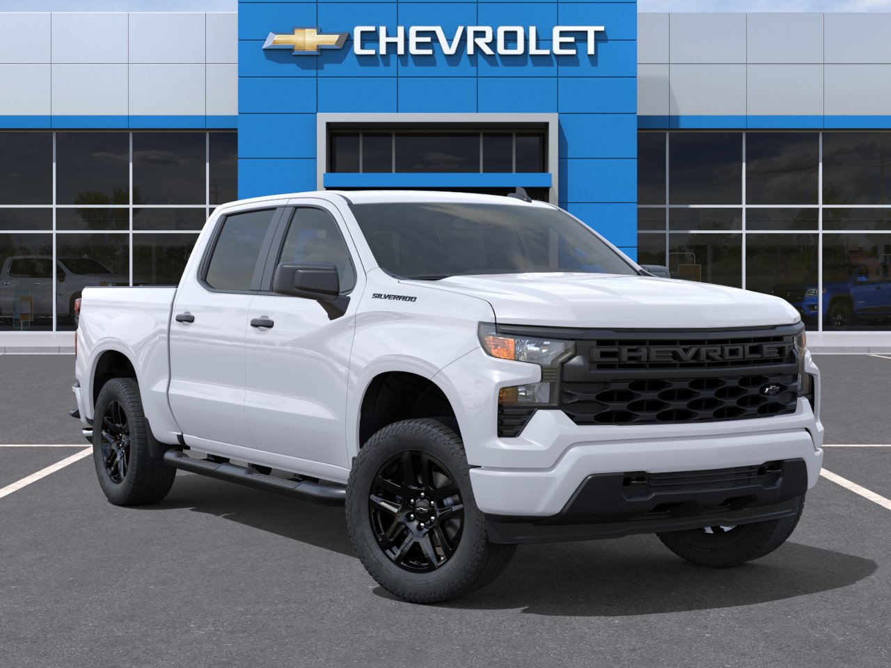 New 2026 Chevrolet Silverado 1500 Custom w/ Turbomax Blackout Package RWD image 7