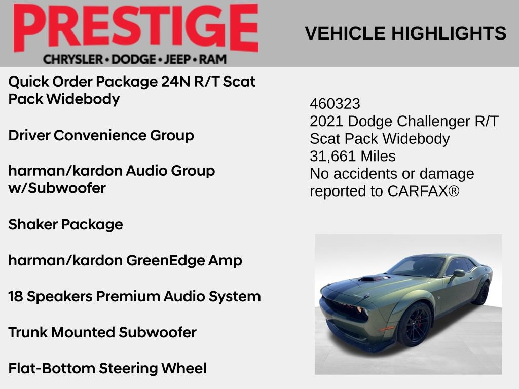 Used 2021 Dodge Challenger R/T Scat Pack RWD image 2