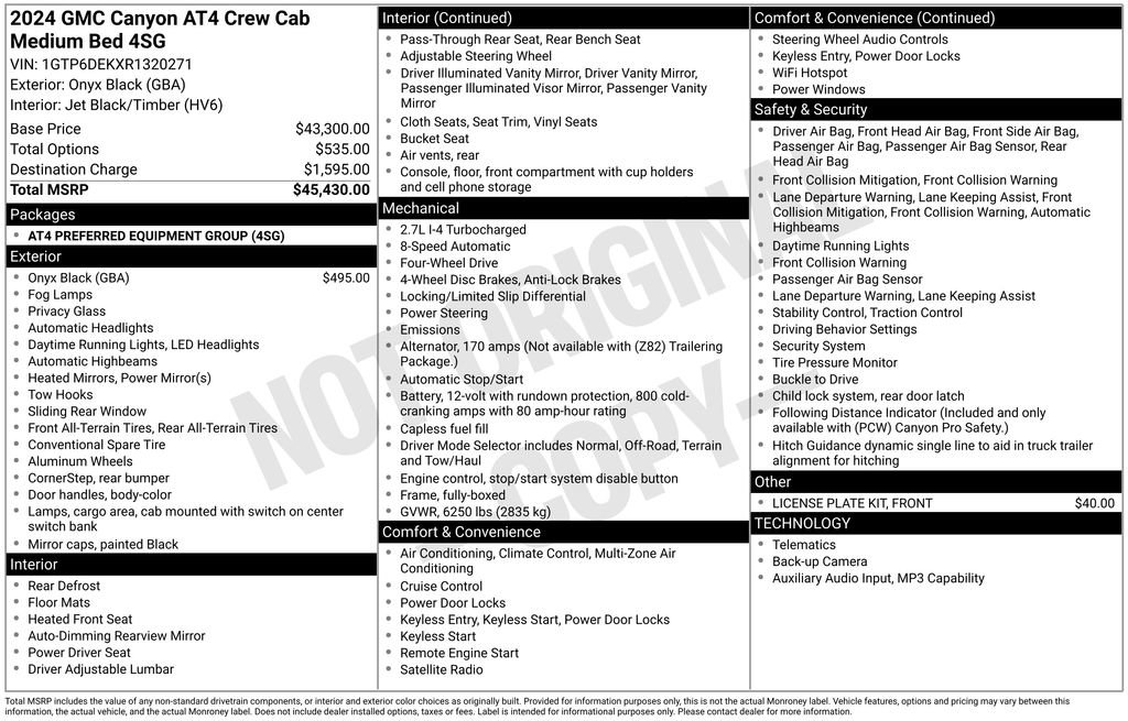 Used 2024 GMC Canyon AT4 AWD/4WD image 55