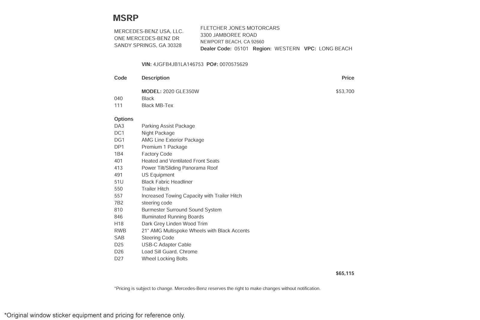 Used 2020 Mercedes-Benz GLE 350 image 2