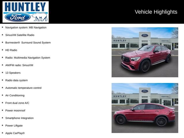 Used 2021 Mercedes-Benz GLC 63 AMG 4MATIC Coupe image 2