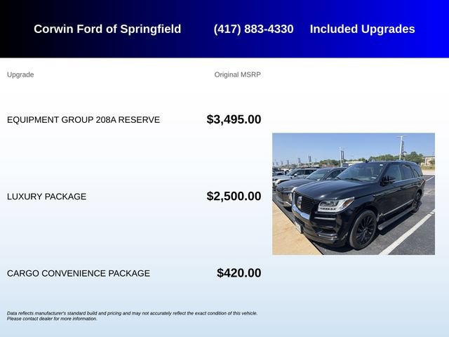 Used 2020 Lincoln Navigator Reserve w/ Equipment Group 208A Reserve AWD/4WD image 5