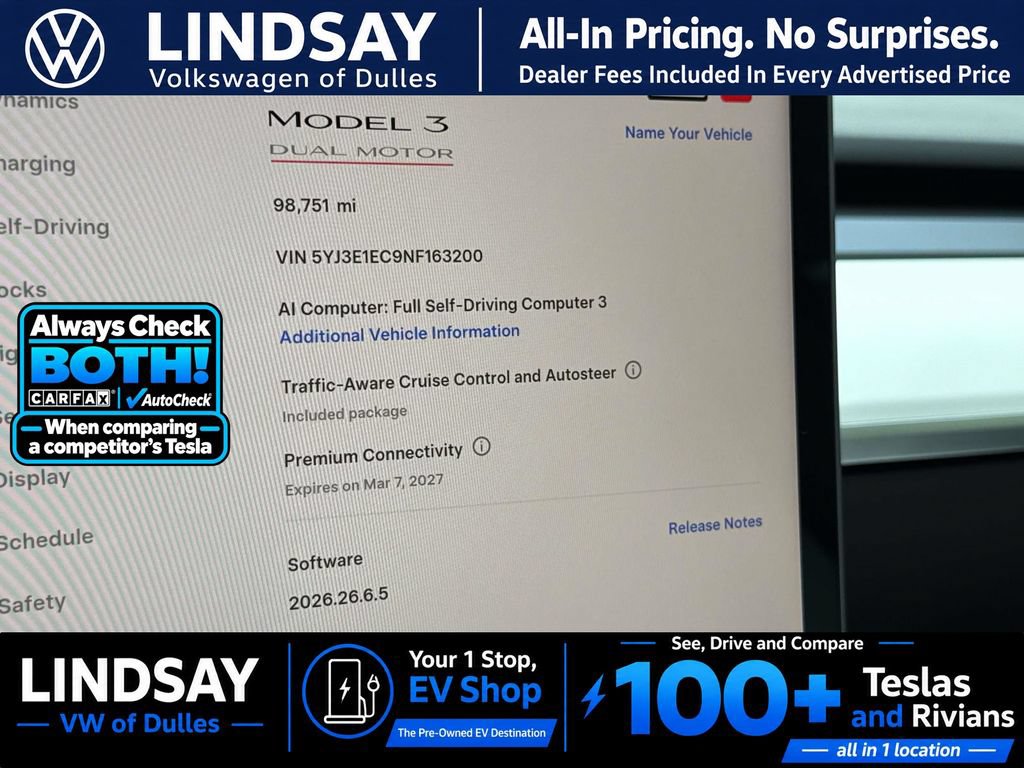 Used 2022 Tesla Model 3 Performance AWD/4WD image 24
