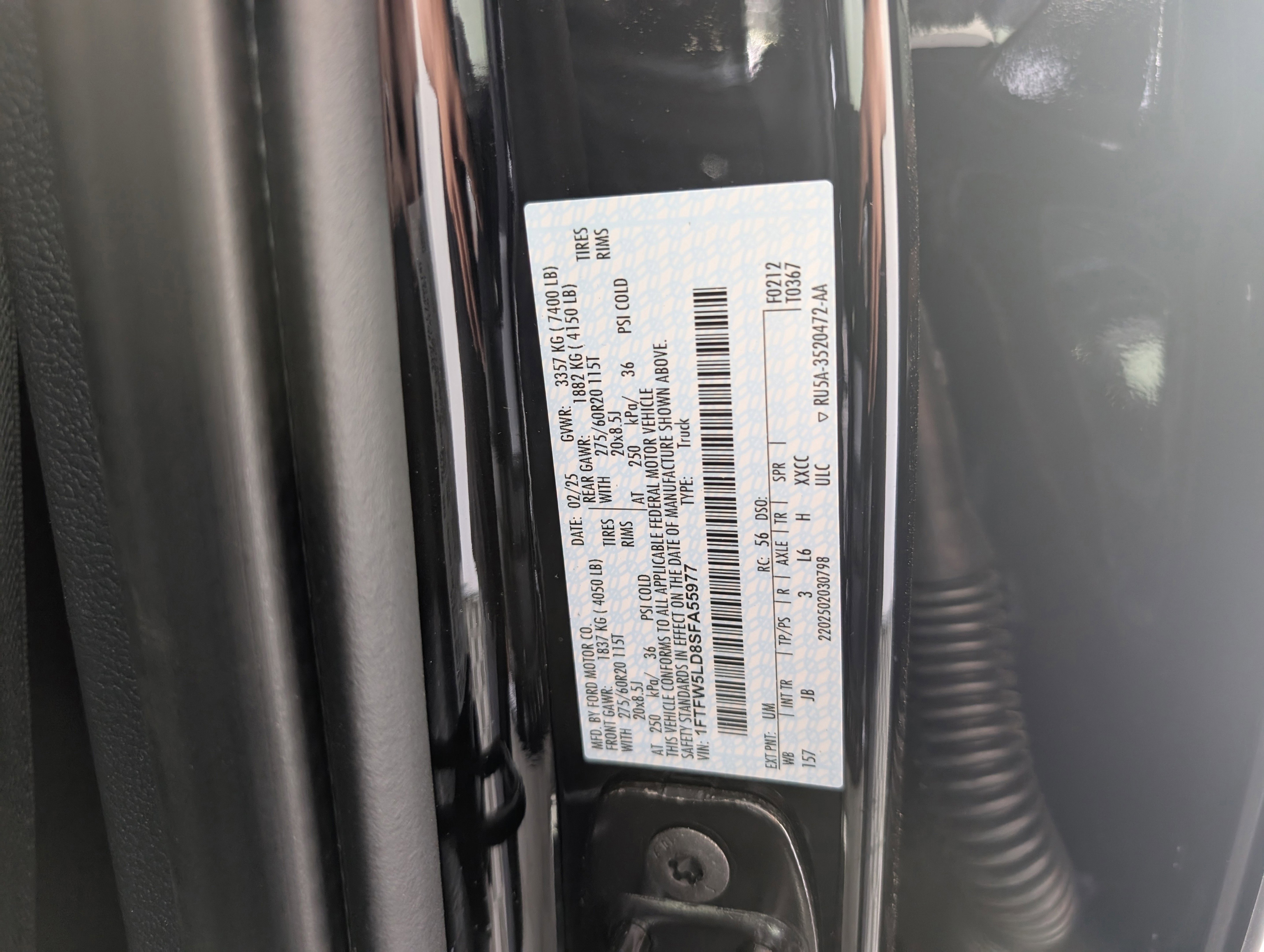 New 2025 Ford F150 Lariat w/ Equipment Group 501A Mid image 16