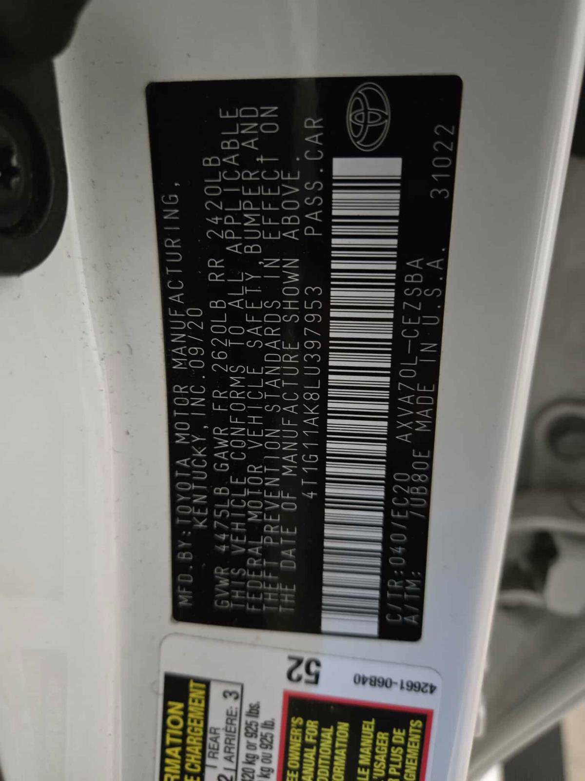 Used 2020 Toyota Camry SE image 29