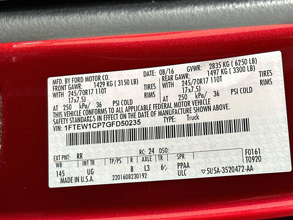 Used 2016 Ford F150 XLT RWD image 35