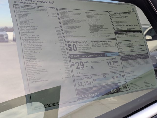 New 2026 BMW X3 xDrive30 w/ Premium Package image 19
