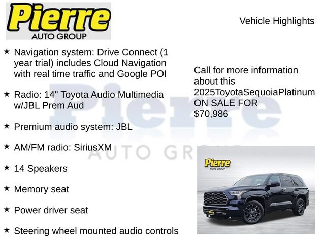 Used 2025 Toyota Sequoia Platinum AWD/4WD image 7