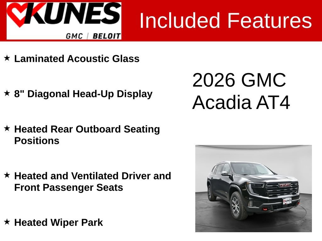 New 2026 GMC Acadia AT4 w/ Luxury Package AWD/4WD image 3
