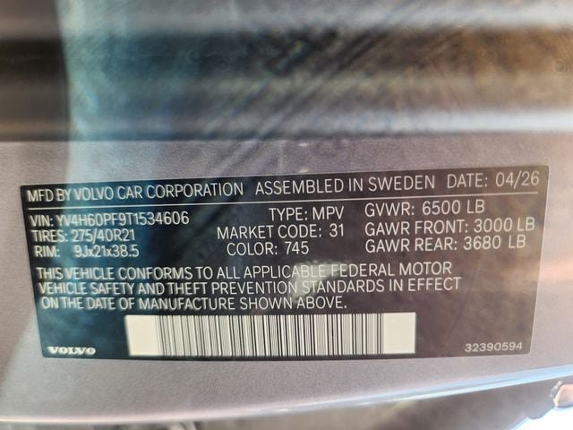 New 2026 Volvo XC90 T8 Ultra w/ Protection Package AWD/4WD image 24