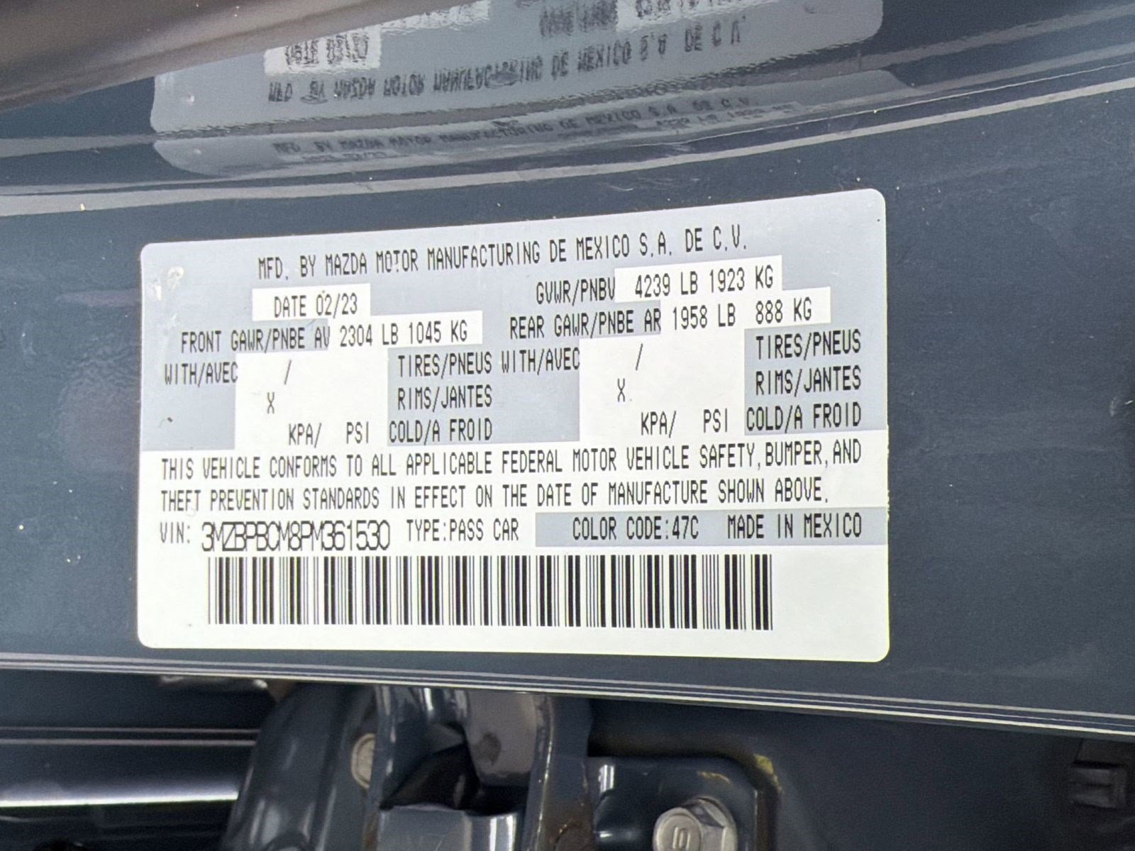 Used 2023 MAZDA MAZDA3 s AWD/4WD image 20