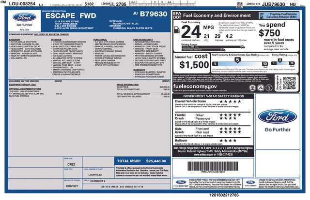 Used 2018 Ford Escape S FWD image 4