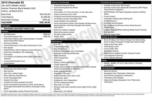 Used 2015 Chevrolet SS image 12