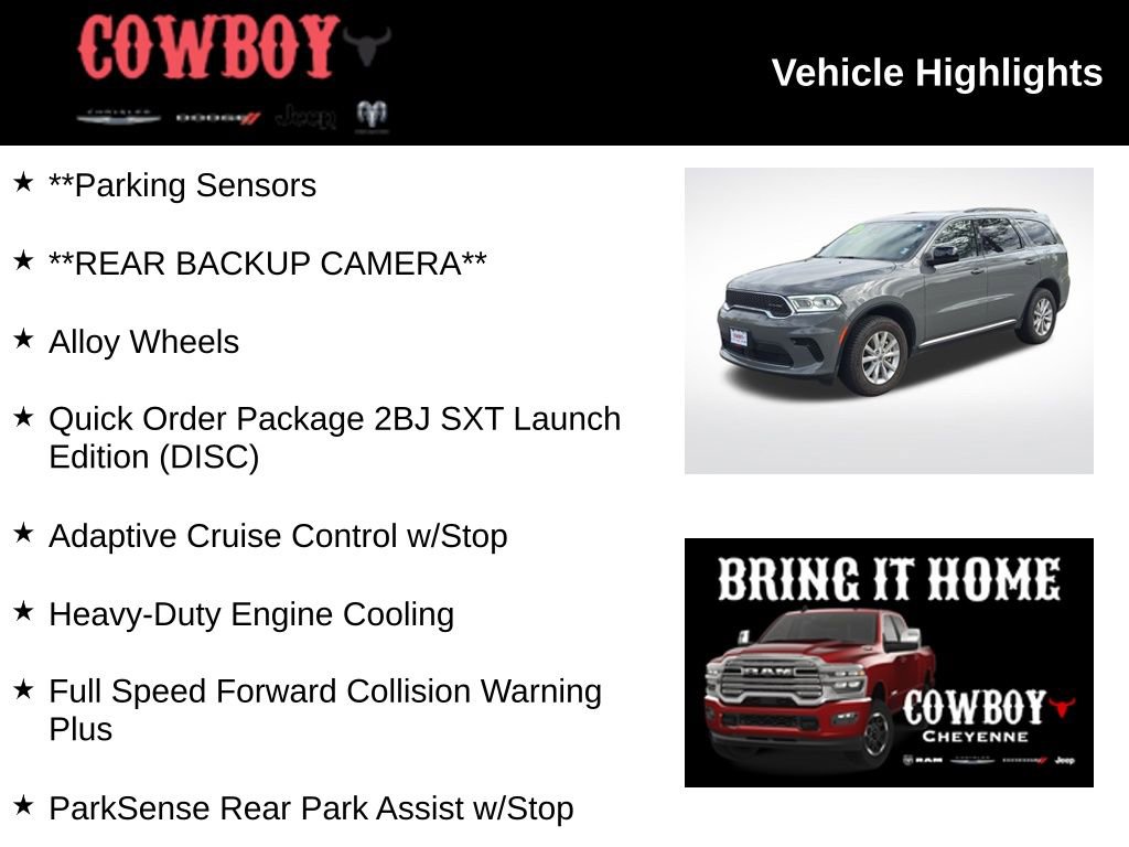 Used 2023 Dodge Durango SXT Launch Edition image 2