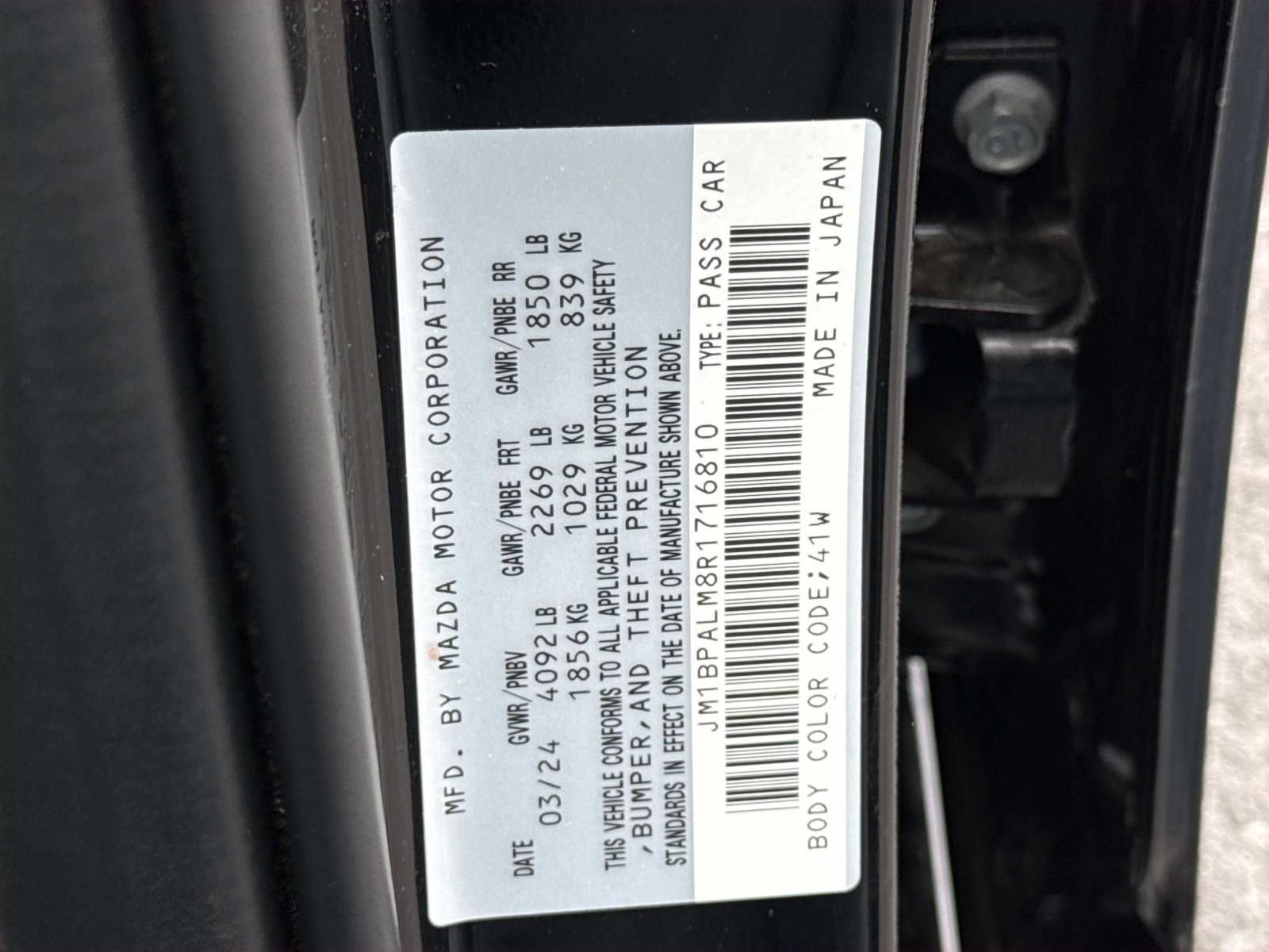 Used 2024 MAZDA MAZDA3 s w/ Appearance Package FWD image 30