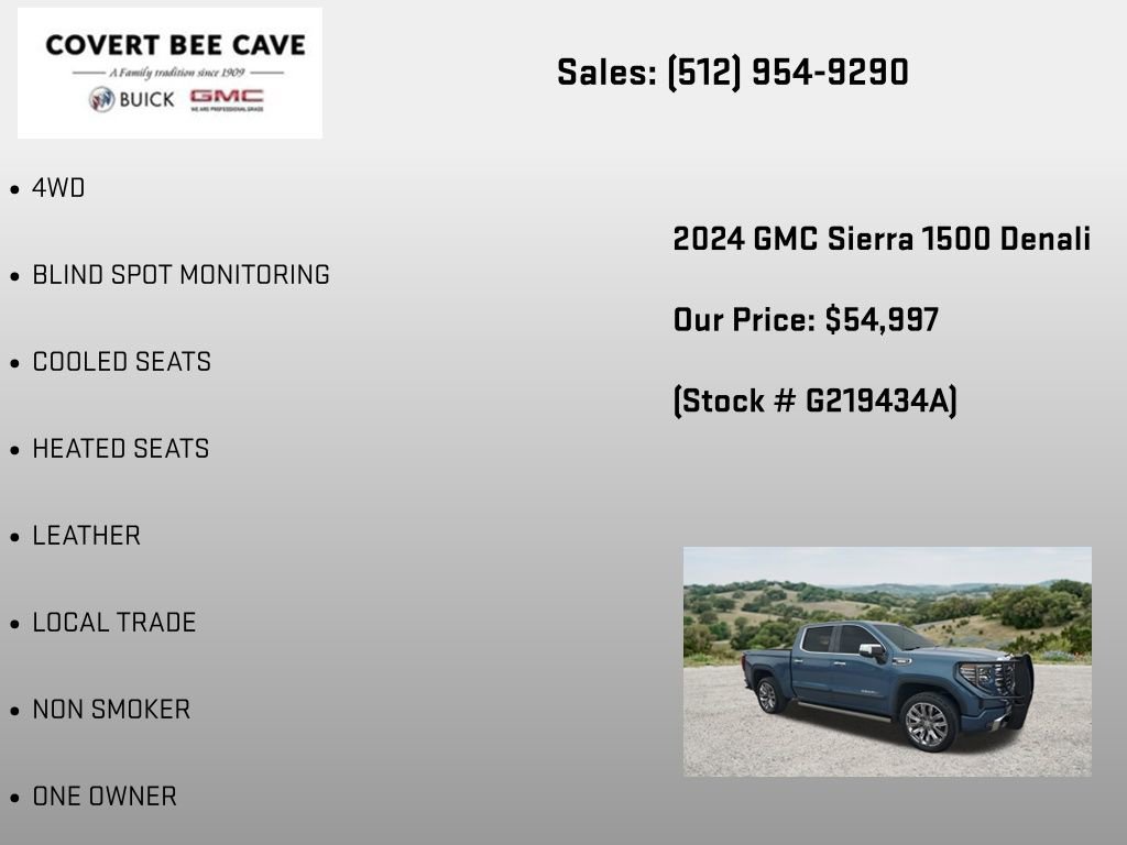 Certified 2024 GMC Sierra 1500 Denali w/ Denali Reserve Package AWD/4WD image 6