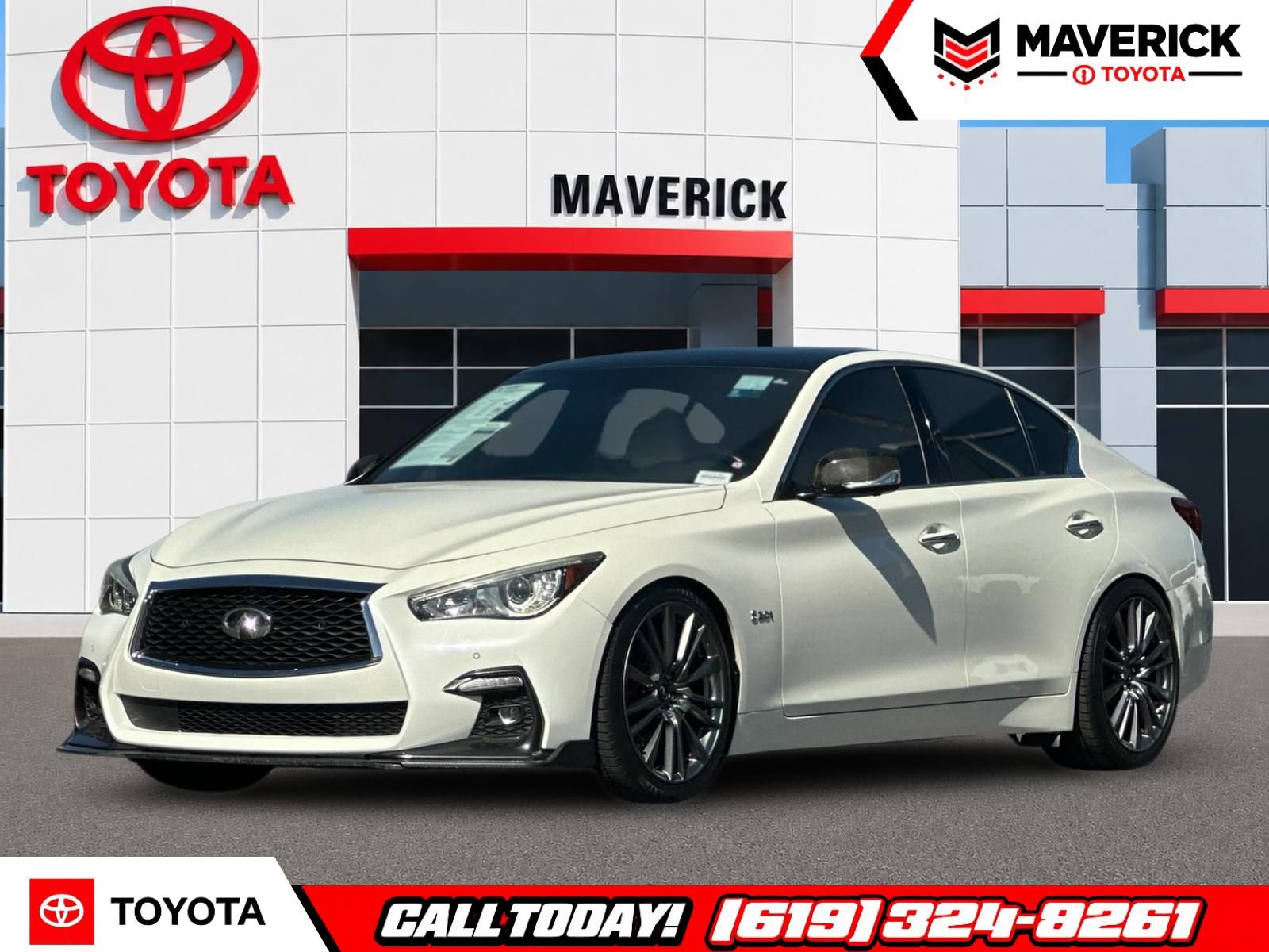 Used 2019 INFINITI Q50 Red Sport 400 RWD image 1