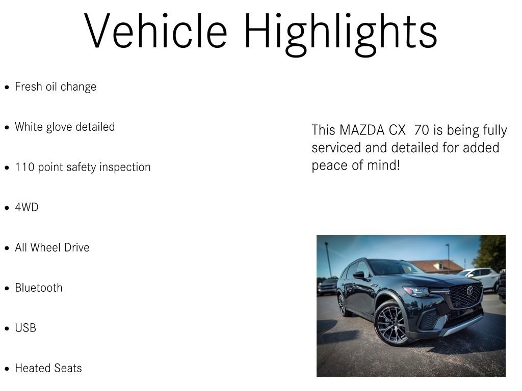 Used 2025 MAZDA CX-70 Plug-In Hybrid w/ Premium Pkg image 5