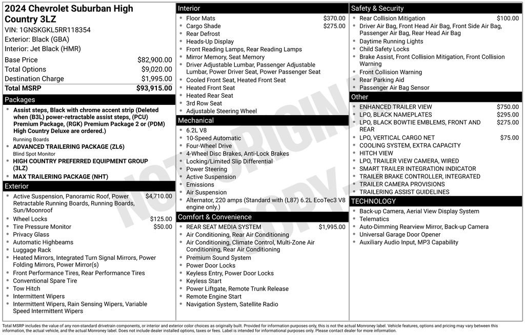Used 2024 Chevrolet Suburban High Country image 3