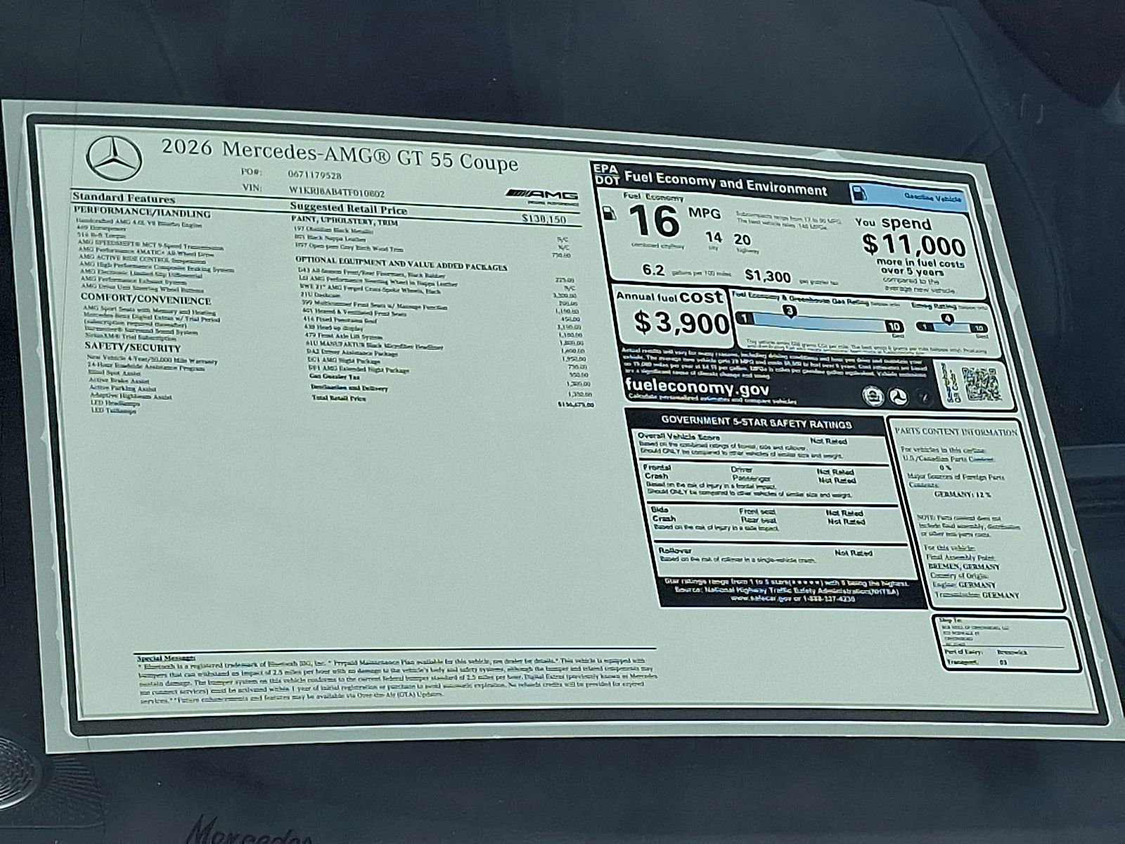 New 2026 Mercedes-Benz AMG GT 55 image 18