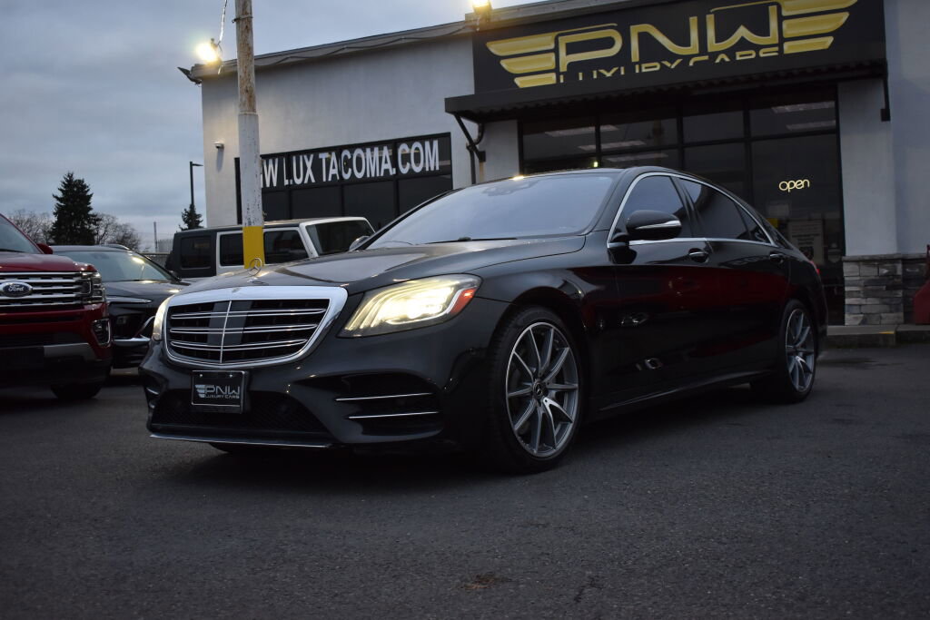 Used 2018 Mercedes-Benz S 560 Sedan w/ AMG Line Exterior image 5
