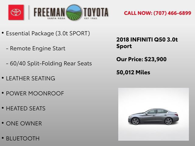 Used 2018 INFINITI Q50 Sport RWD image 9