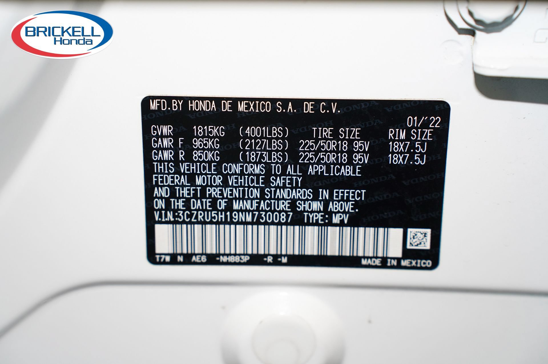 Certified 2022 Honda HR-V Sport image 36