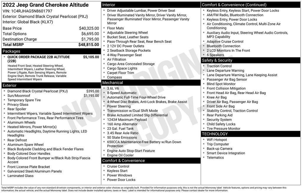 Used 2022 Jeep Grand Cherokee Altitude image 3