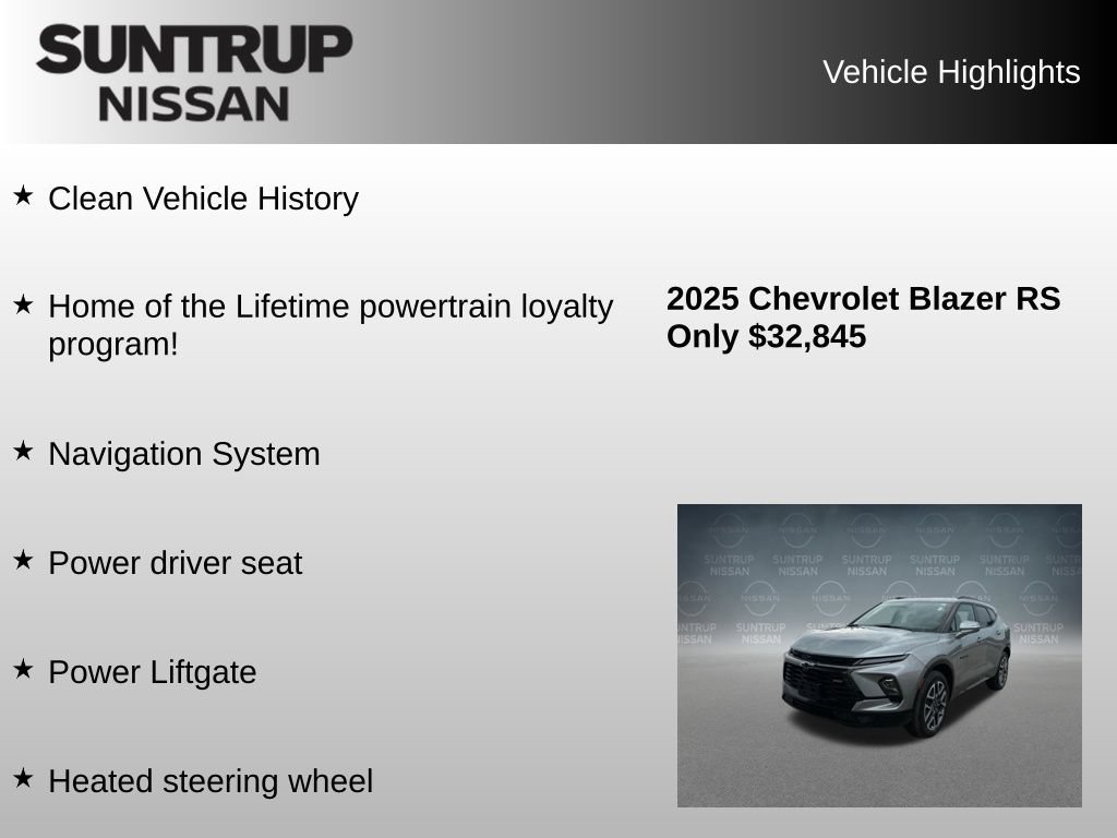 Used 2025 Chevrolet Blazer RS FWD image 8
