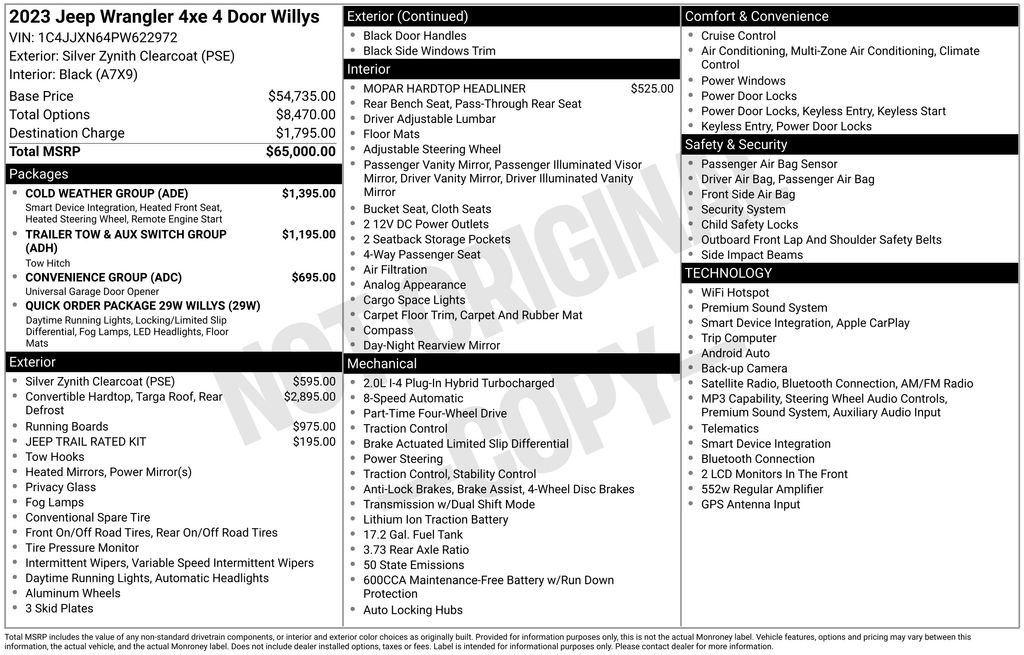 Certified 2023 Jeep Wrangler Unlimited w/ Cold Weather Group AWD/4WD image 4