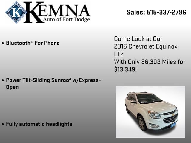 Used 2016 Chevrolet Equinox LTZ w/ Enhanced Convenience Package image 13