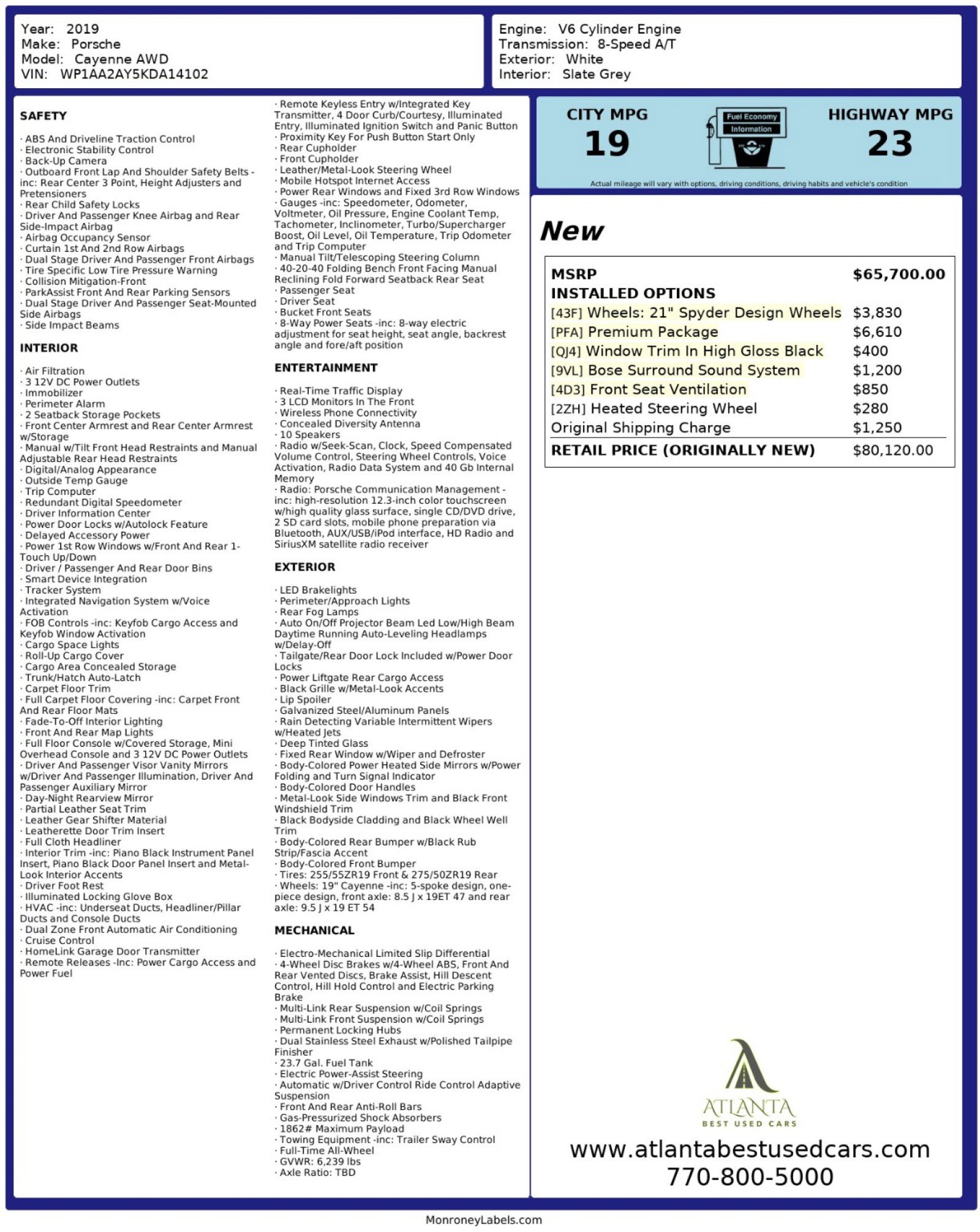 Used 2019 Porsche Cayenne image 54