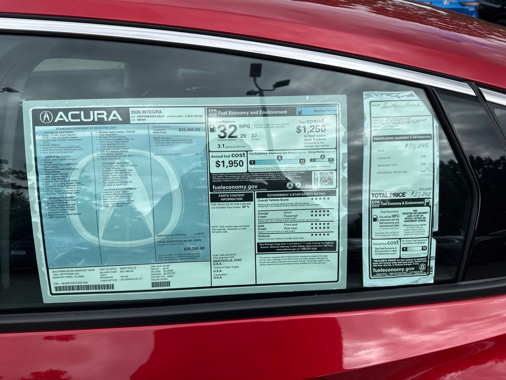 New 2026 Acura Integra FWD image 22