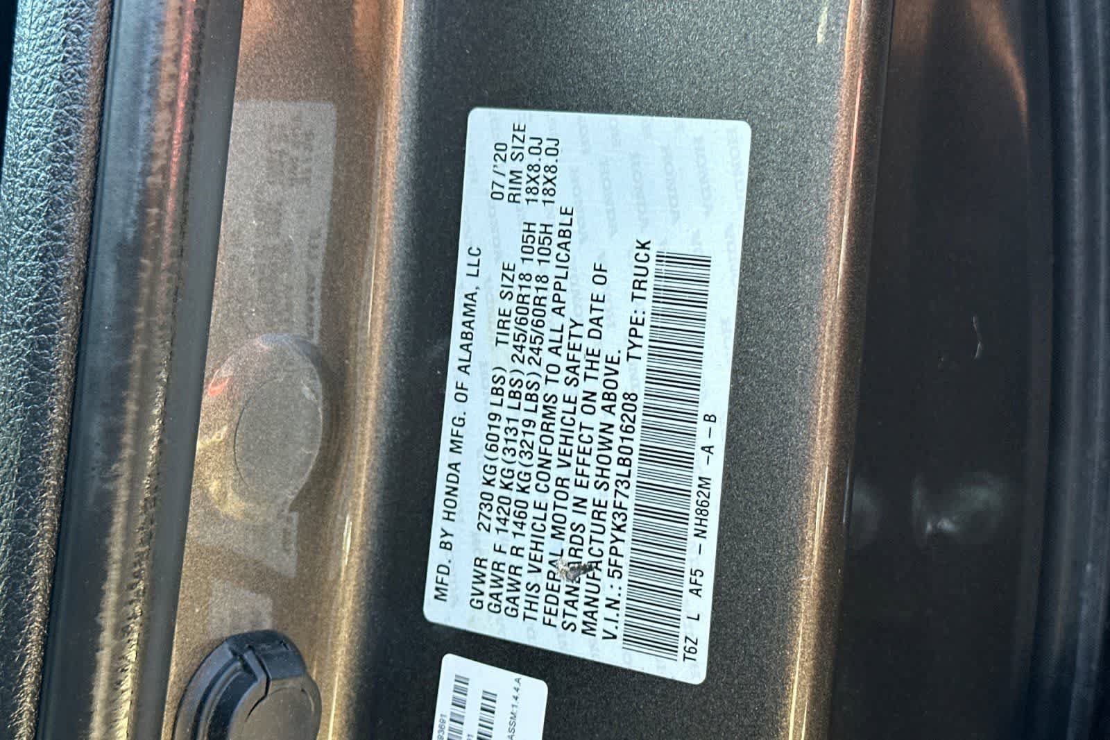 Used 2020 Honda Ridgeline RTL-E image 35