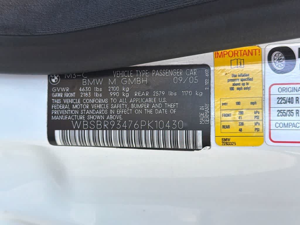 Used 2006 BMW M3 Convertible RWD image 29