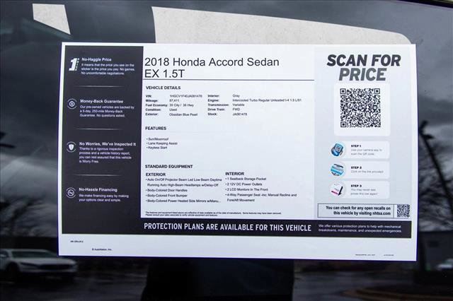 Used 2018 Honda Accord EX image 27