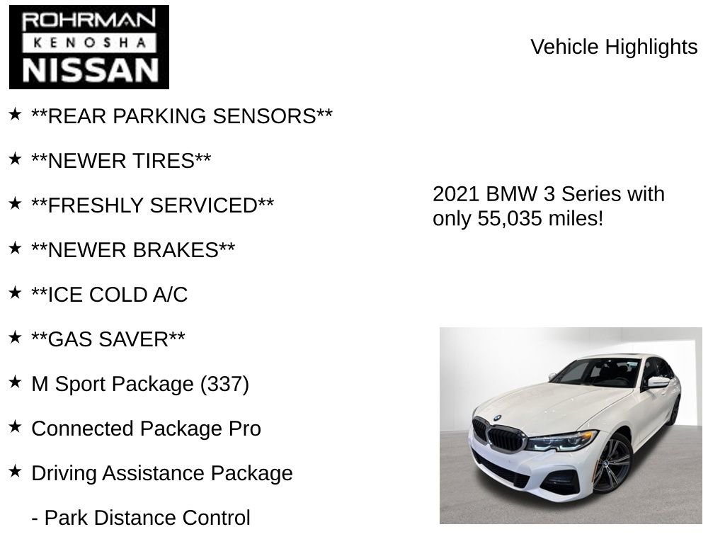 Used 2021 BMW 330i xDrive Sedan w/ M Sport Package AWD/4WD image 8